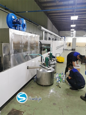 Four Sections Aluminum Brazing Furnace 650-700 Degree Air Cooling Spray Drying Area