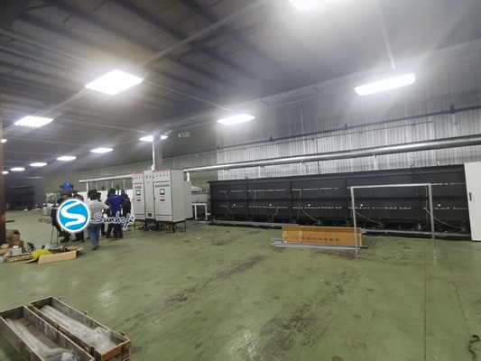 PLC Control Aluminum Brazing Furnace with 103.45KW Rated Power of Drying Zone and Adjustable Mesh Belt Transmission Speed