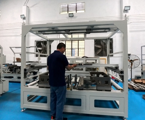 100mm Maximum Head Plate Size Radiator Core Builder Machine With 0.8Mpa Air Pressure Requirements 220V