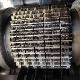 1.1 Mm Blade Thickness and Speed Aluminum Fin Forming Machine for Radiator Maximum 130 M/min Processing Speed