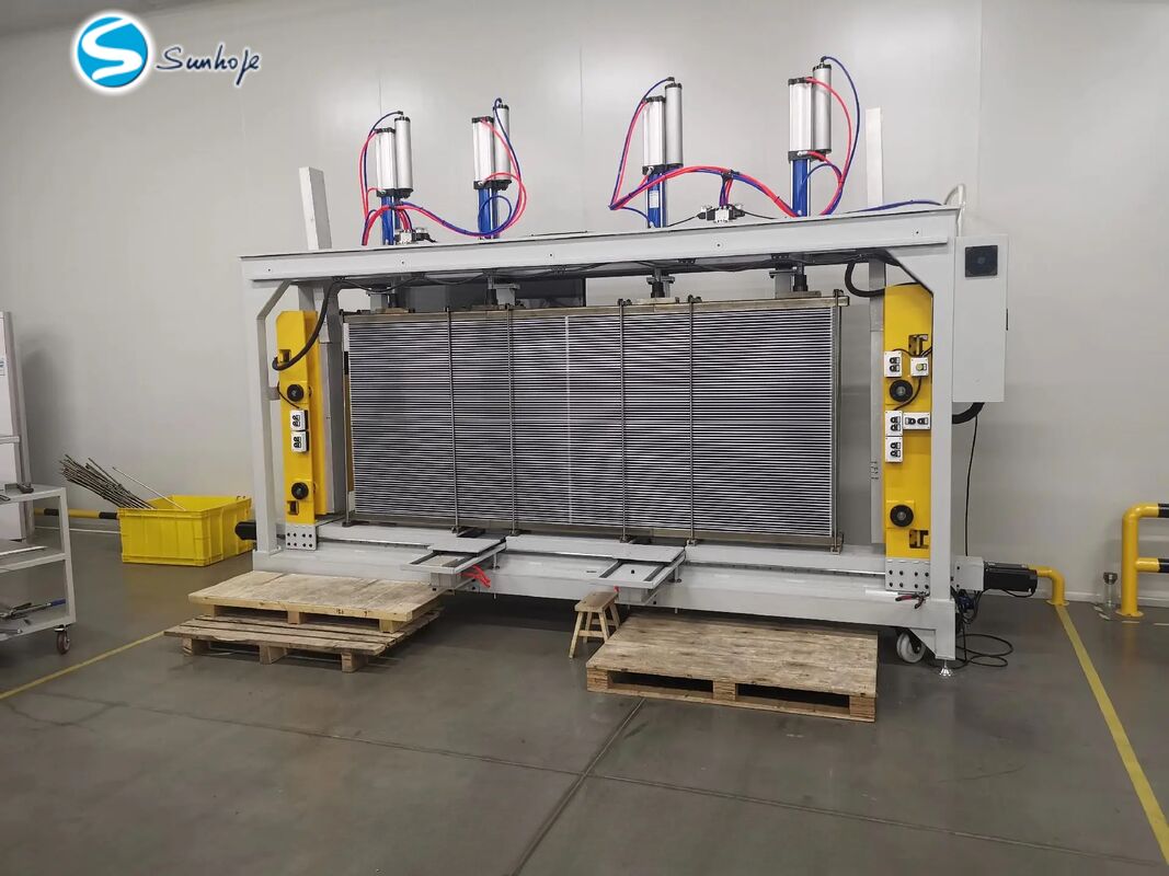 Core assembly equipment for plate and bar heat exchangers,intercoolers ...