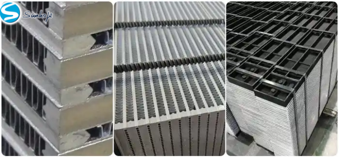 Core assembly equipment for plate and bar heat exchangers,intercoolers ...