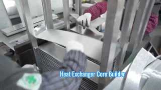 Core assembly equipment for plate and bar heat exchangers,intercoolers,Bar plate core builder machin