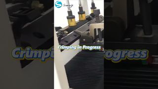 Semi Automatic Radiator Tank Crimping Machine ⚙️ Factory Production#radiator#machine#factoryprocess