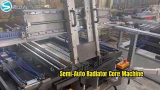 Semi-Auto Radiator Core Machine